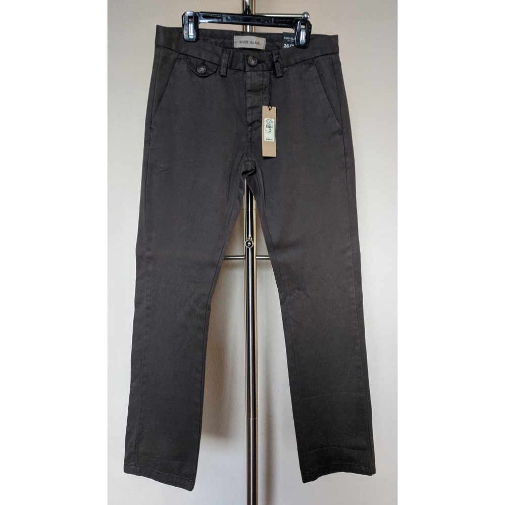 New River Island Mens Boys 27" Slim Khakis Pants